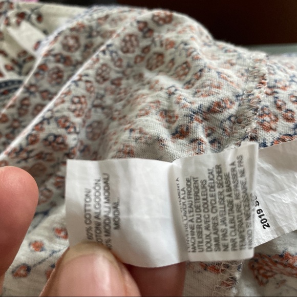 Lucky Top Sleeveless V-Neck Print Sz S Crop Top - Picture 11 of 15